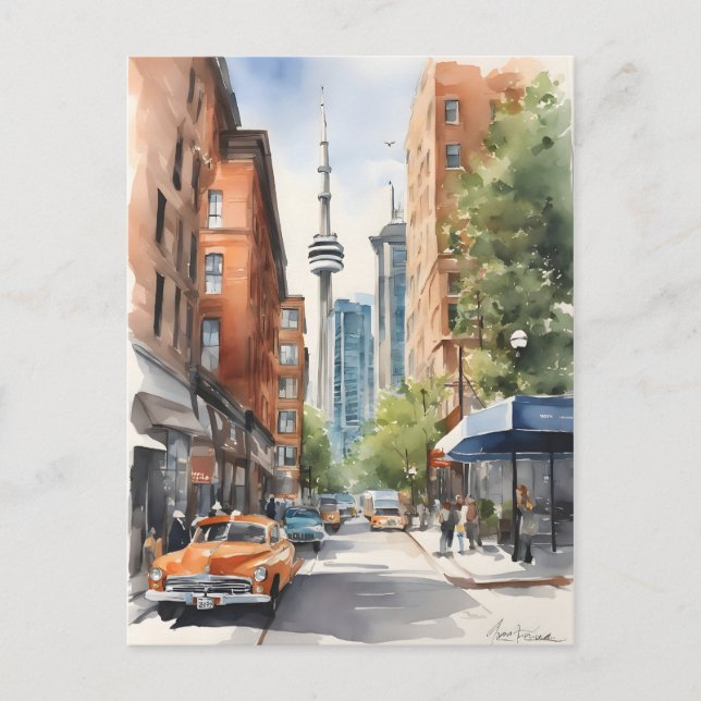 Postal Arte acuático de Toronto (Anverso)