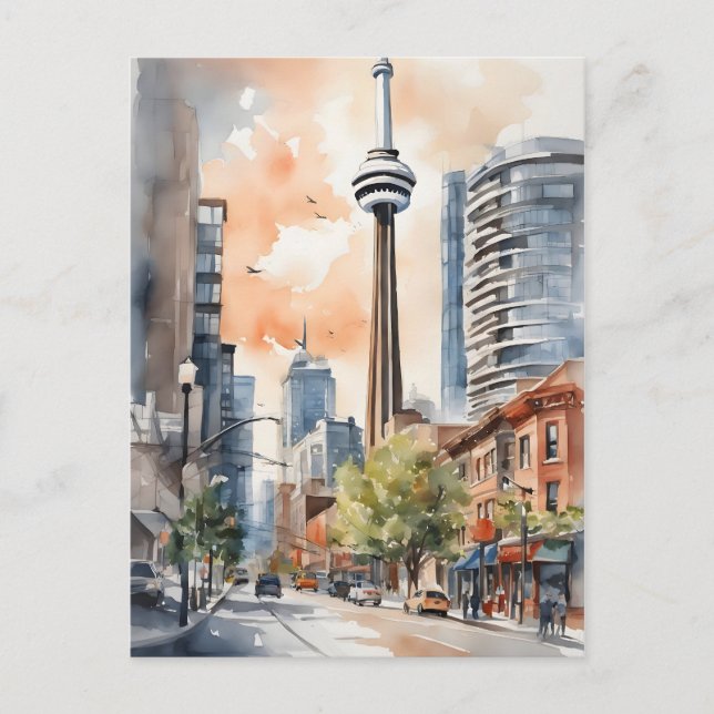 Postal Arte acuático de Toronto (Anverso)