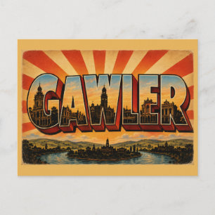 Postal Arte Antiguo Pueblo Patrimonio Gawler Sur Australi