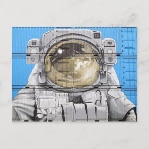 Postal Arte astronauta arte urbano astronauta mural mural