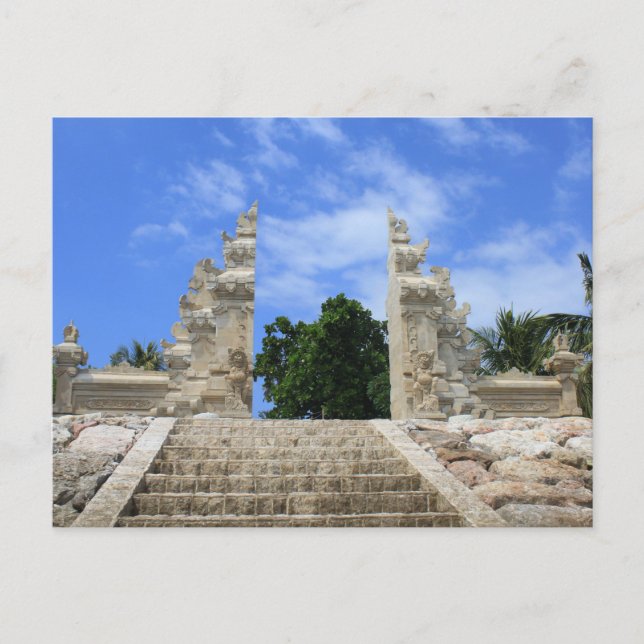 Postal Arte balinés (Anverso)