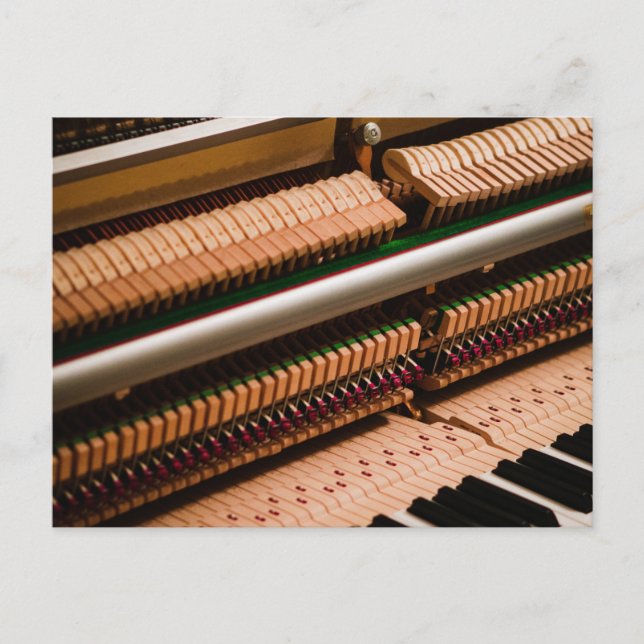 Postal Arte bonito de piano (Anverso)