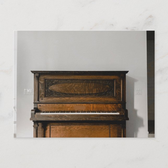 Postal Arte bonito de piano (Anverso)
