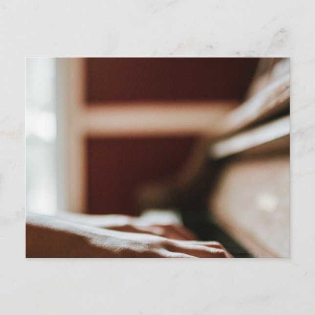 Postal Arte bonito de piano (Anverso)