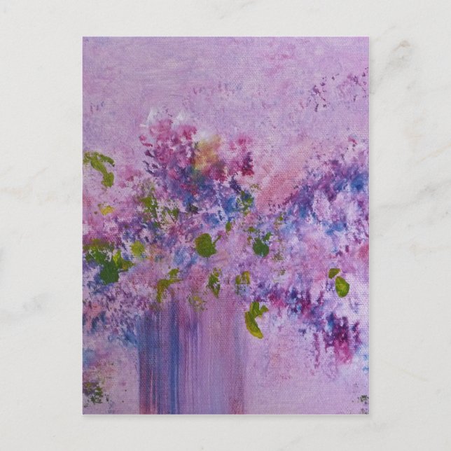 Postal Arte "Bouquet floral" (Anverso)