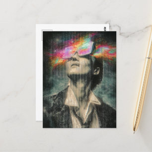 Postal Arte brillante de control de la mente