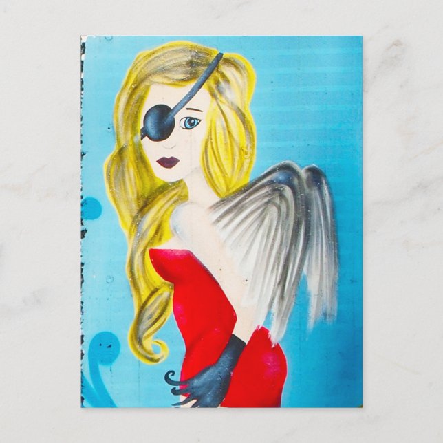 Postal arte callejero (Anverso)