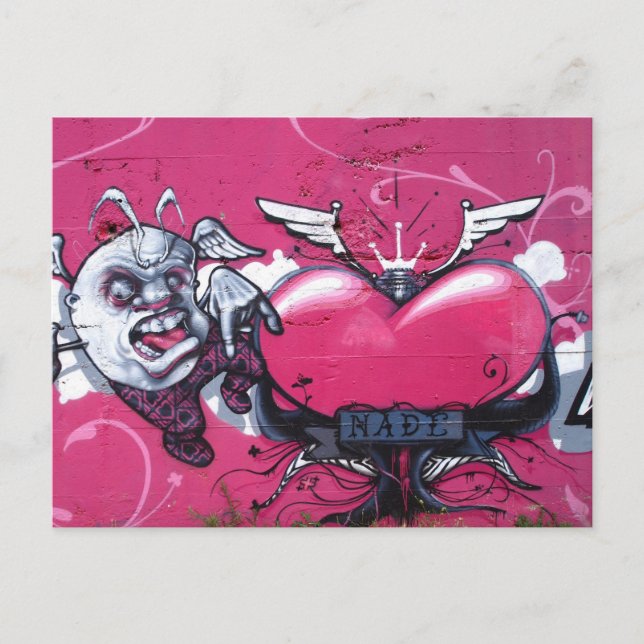 Postal arte callejero (Anverso)