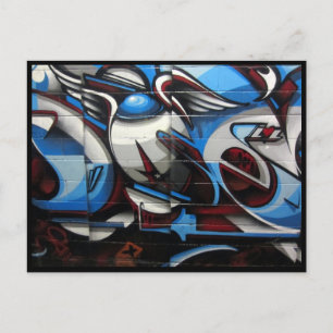 Postal arte callejero abstracto