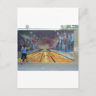 Postal Arte callejero de Barcelona