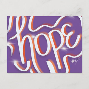 Postal Arte Callejero de Letra a Mano de Hope Urban Faith