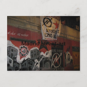 Postal Arte callejero de Madrid