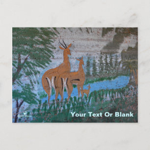 Postal Arte callejero druso - Gazelle