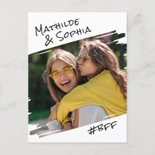 Postal Arte callejero moderno agrega tu foto mejores amig