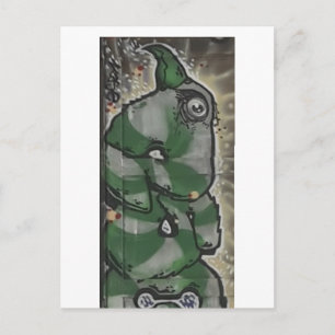 Postal arte callejero ojo de águila