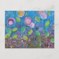 Arte caprichoso, flores brillantes en un hermoso j