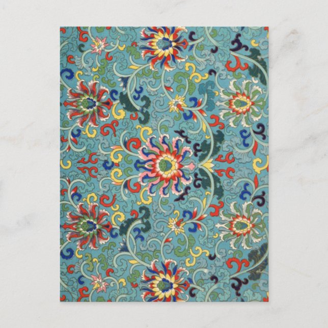 Postal Arte chino vintage (Anverso)