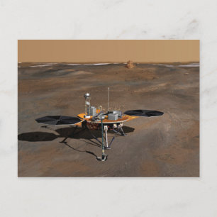 Postal Arte conceptual de Phoenix Mars Lander