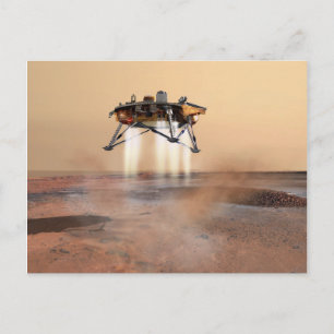 Postal Arte conceptual de Phoenix Mars Lander
