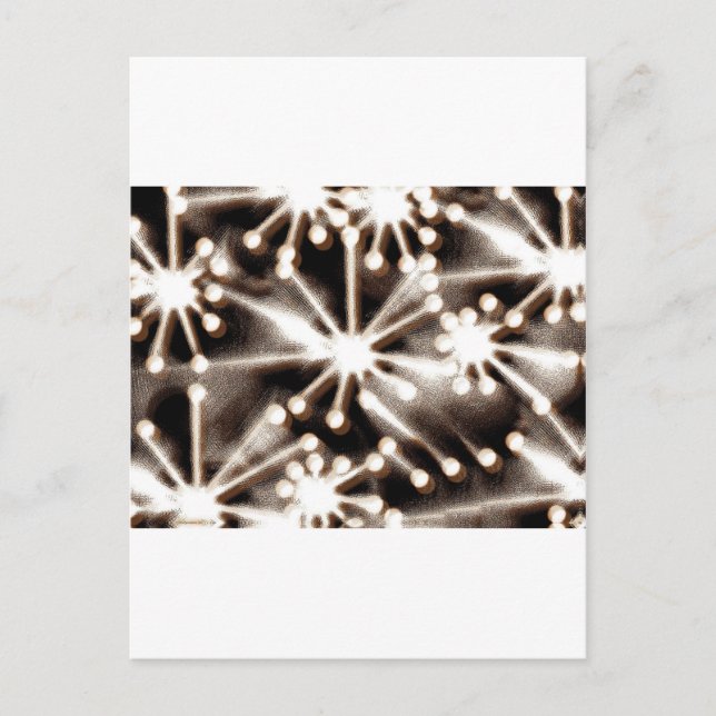 Postal Arte contemporáneo en blanco y negro (Anverso)