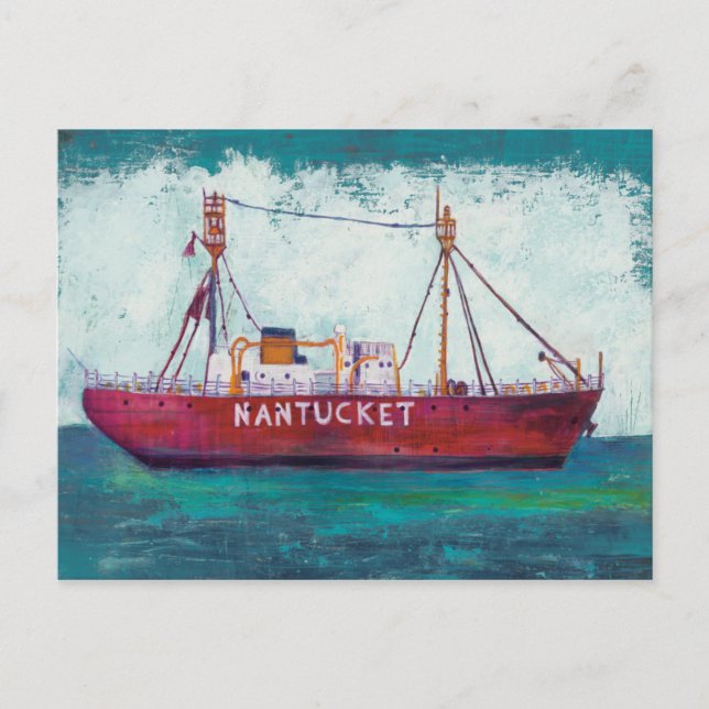 Postal Arte costero | Nantucket Lightship (Anverso)