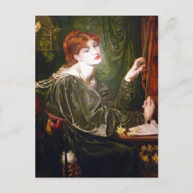 Postal Arte Dante Gabriel Rossetti (Anverso)