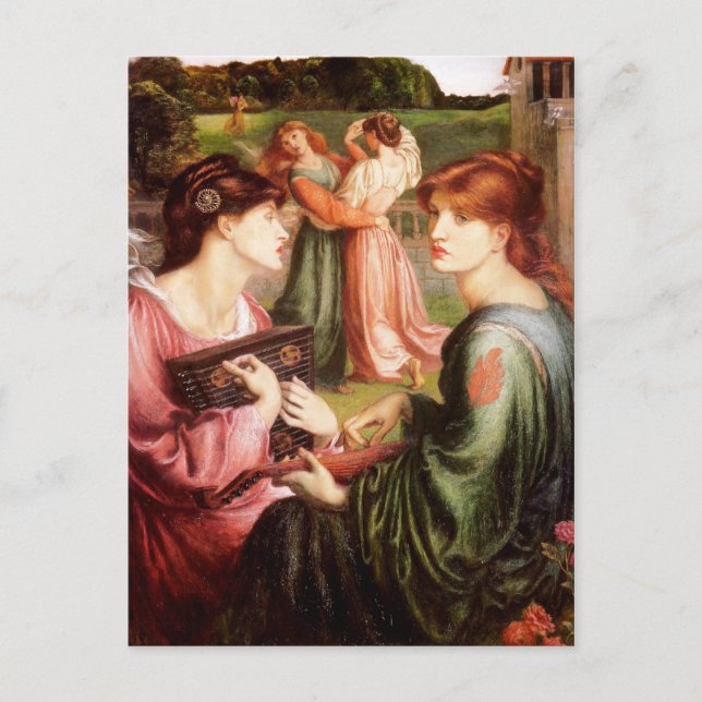 Postal Arte Dante Gabriel Rossetti (Anverso)