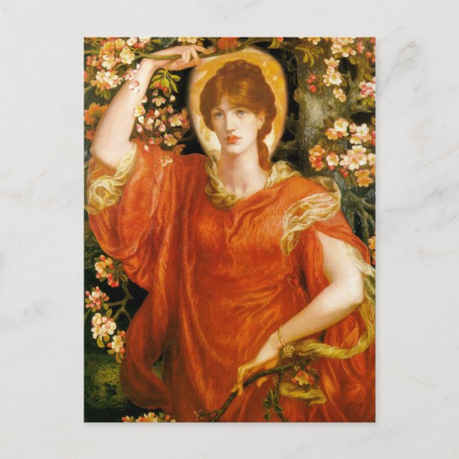 Postal Arte Dante Gabriel Rossetti (Anverso)