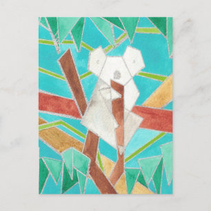Postal Arte de acuarela de koala
