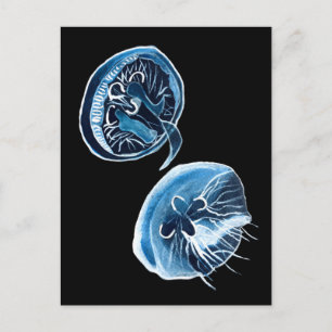 Postal Arte de acuarela de MoonJellyfish