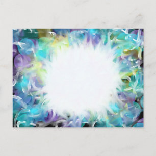 Postal Arte de adoración púrpura azul estrella 7 oct 17 H