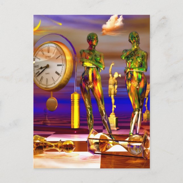 Postal Arte de ajedrez, reglas de ajedrez, aberturas de a (Anverso)