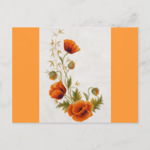 Postal Arte de amapola