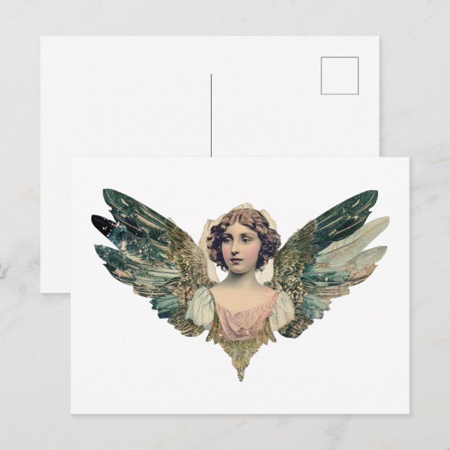 Postal Arte de ángel  (Anverso / Reverso)
