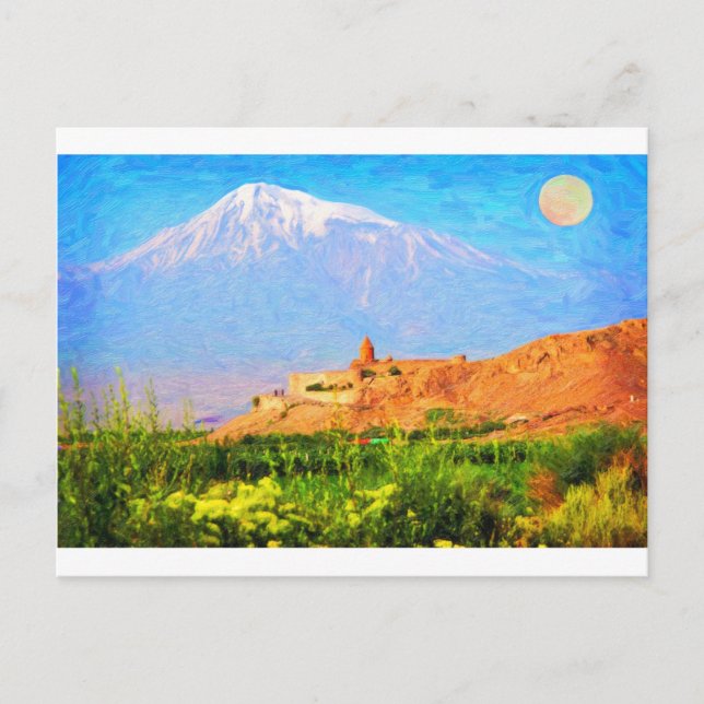 Postal Arte de Ararat_Kurdistán (Anverso)