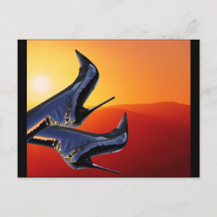Postal Arte de arranque con fondo colorido de atardecer