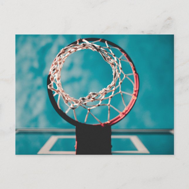 Postal Arte de baloncesto hermoso (Anverso)