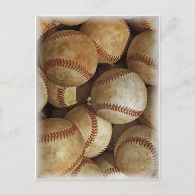 Postal Arte de béisbol de moda (Anverso)