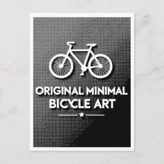 Postal Arte de Bicicleta Minimalista