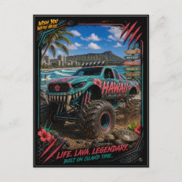 Postal Arte de Camiones Monstruo Fuera de Carretera de Ha