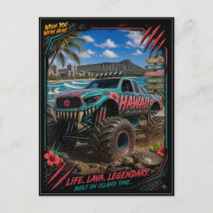 Postal Arte de Camiones Monstruo Fuera de Carretera de Ha