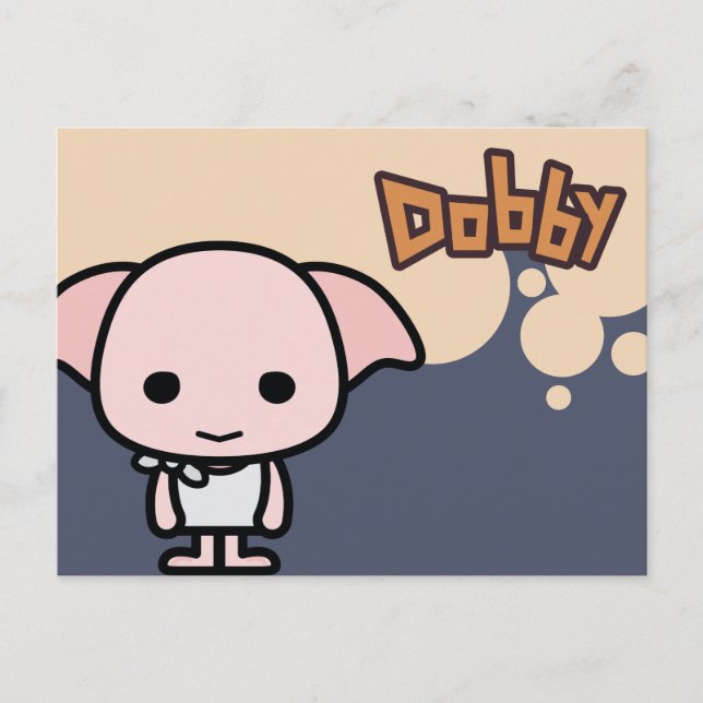 Postal Arte de caricatura Dobby (Anverso)