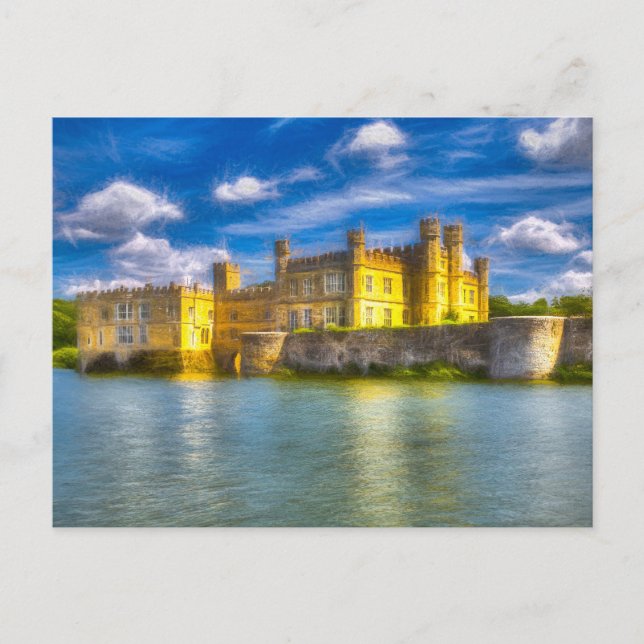 Postal Arte de Castillo Místico Inglés (Anverso)