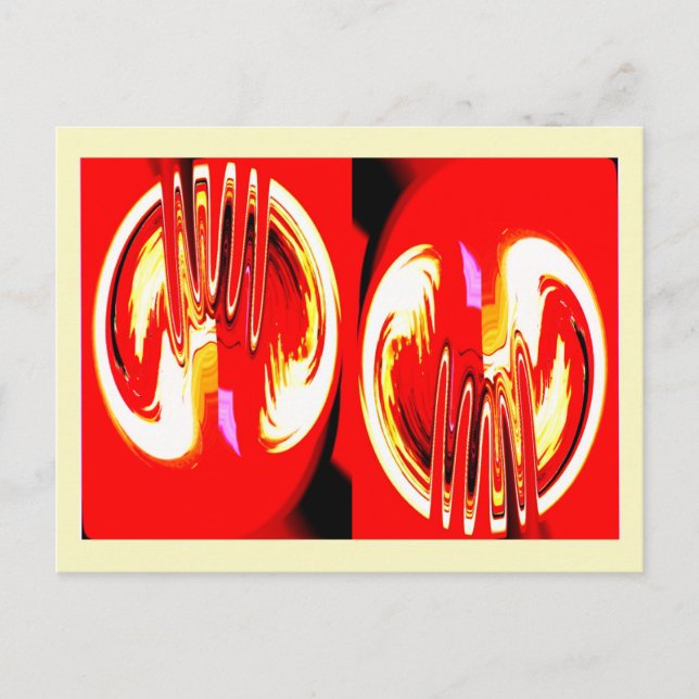 Postal Arte de células alienígenas (Anverso)