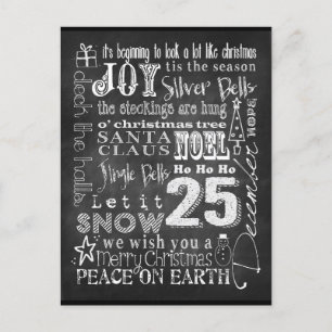 Postal Arte de Chalkboard