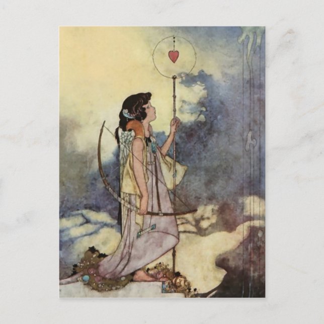Postal Arte de Charles Robinson de Canciones de amor y so (Anverso)