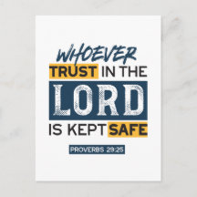 Arte de cita bíblica - Proverbios 29:25 Confía en