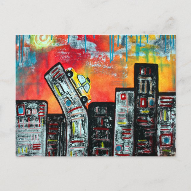 Postal Arte de Ciudad Taxi (Anverso)