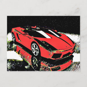 Postal Arte de coches