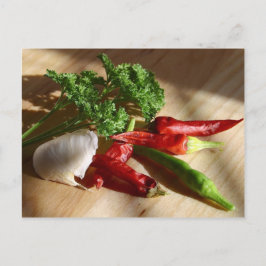 Postal Arte de cocina picante